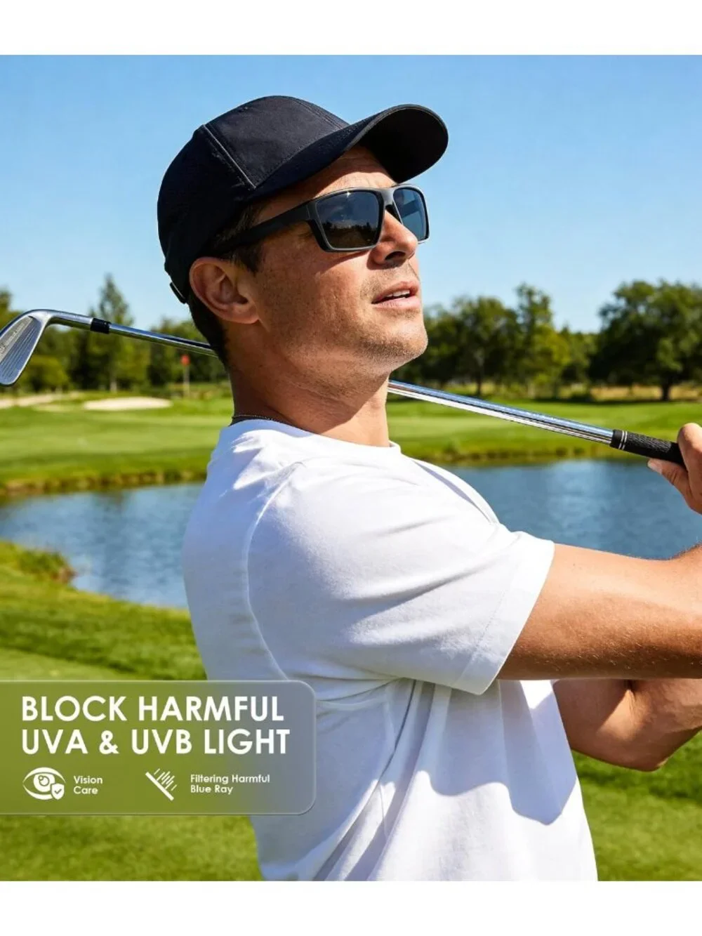 Polarized UV400 Sports Sunglasses for Men & Women - Ideal for Driving, Running